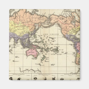 Íman Mapa Mundial de Estilos de Vestuário