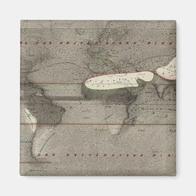 Íman Mapa Mundial de Precipitação (Frente)
