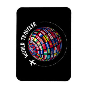 Íman Mapa Mundial de Viajantes, Traveler do Mundo, País