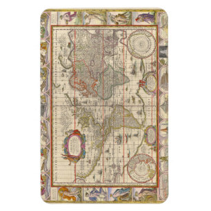 Íman Mapa mundial de Willem Blaeu
