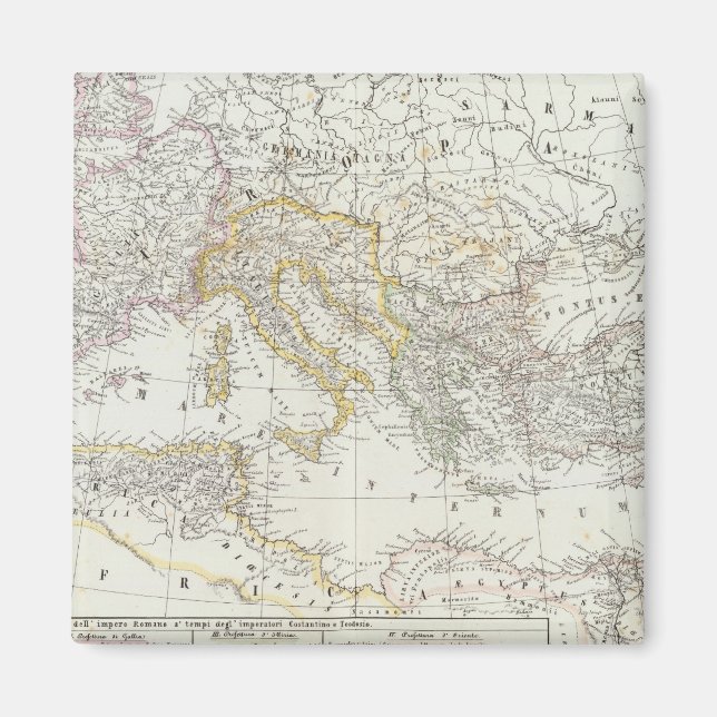 Íman Mapa Mundial do Hemisfério Oriental (Frente)