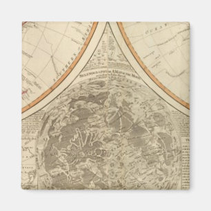 Íman Mapa mundial do hemisfério Sul