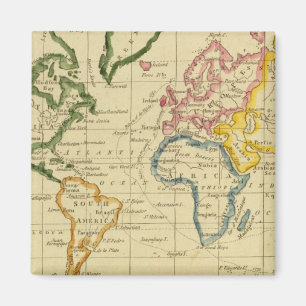 Íman Mapa mundial gravado