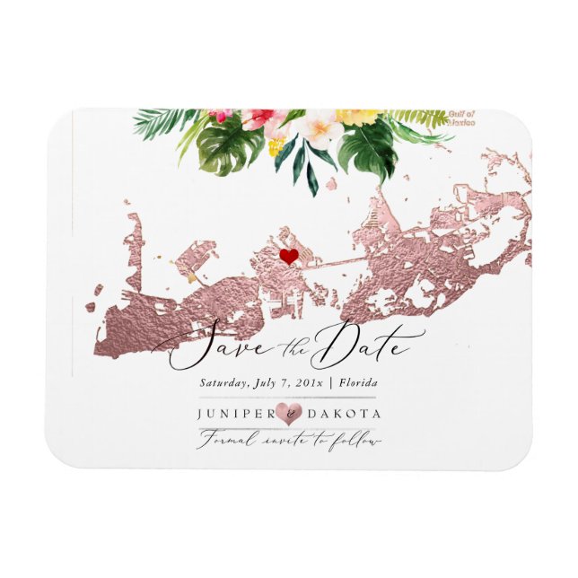 Íman Mapa Ocidental da Chave Dourada do PixDezines Faux (Horizontal)