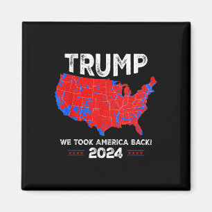 Íman Mapa Patriótico Vermelho E Azul, Donald Trump, Nós