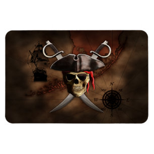 Íman Mapa Pirata