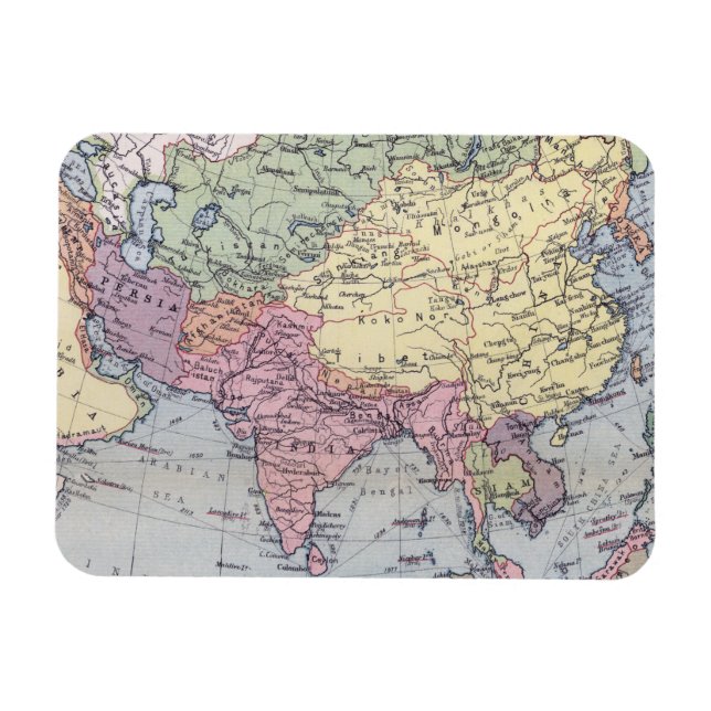 Íman Mapa político | Ásia (Horizontal)