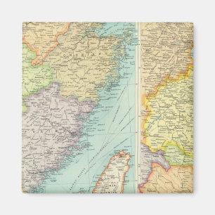 Íman Mapa político da China Oriental