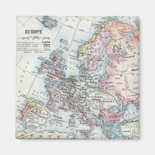 Íman Mapa Político da Europa (1916)
