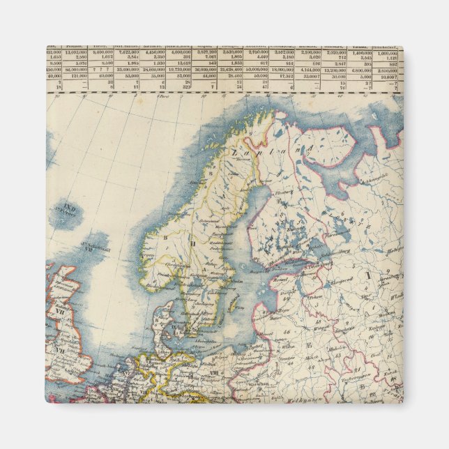 Íman Mapa Político Militar da Europa (Frente)