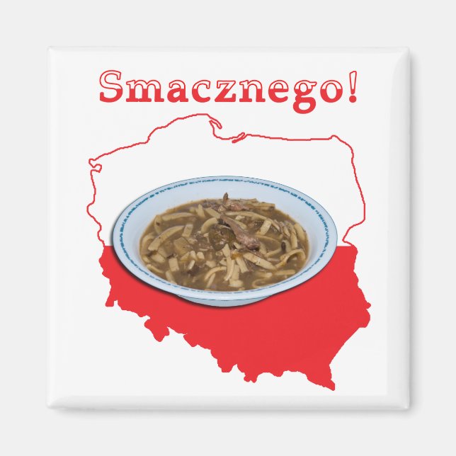 Íman Mapa Polonês de Czarnecki Smacznego (Frente)