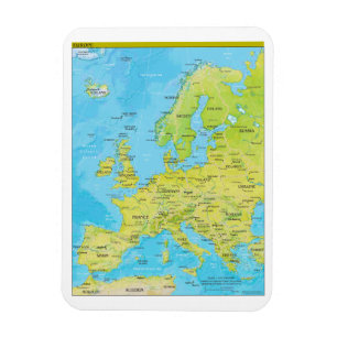 Íman Mapa regional geopolítico de Europa