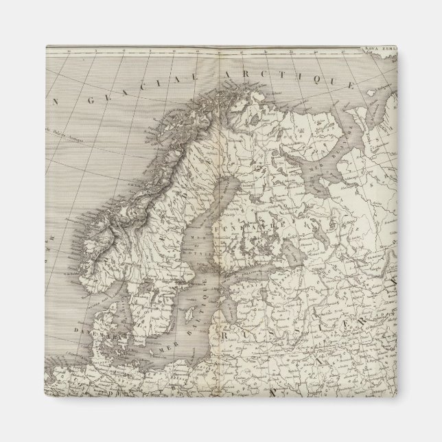 Íman Mapa sem cor da Europa (Frente)