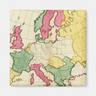 Íman Mapa simples Europa