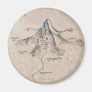 Íman Mapa Sindarin da Montanha Solitário