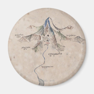 Íman Mapa Sindarin da Montanha Solitário