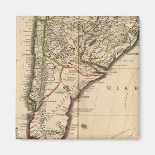 Íman Mapa sul-americano gravado