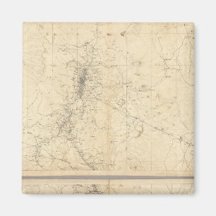 Íman Mapa Topográfico da Região de Mineração de Was