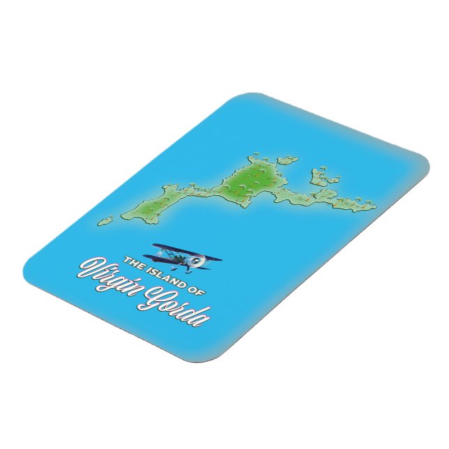 Íman Mapa Virgin Gorda (Left Side)