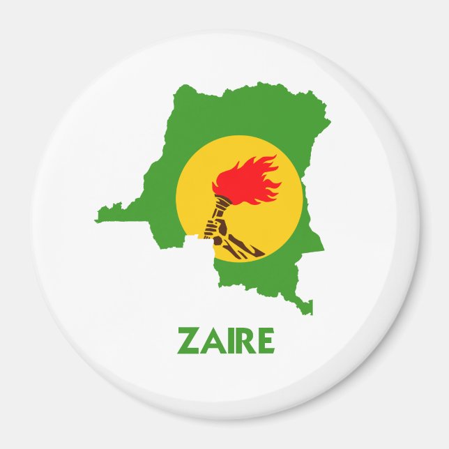 ÍMAN MAPA ZAIRE (Frente)