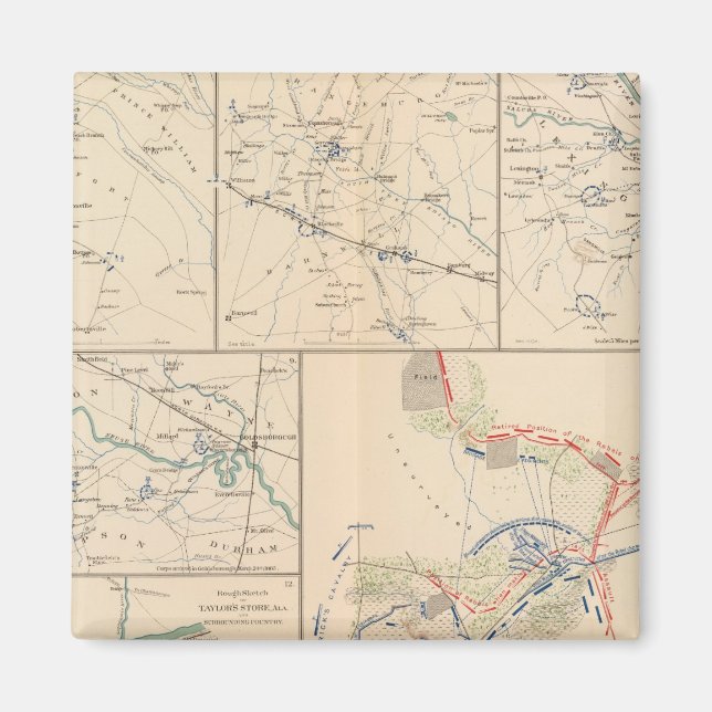 Íman Mapas da campanha Savannah Goldsborough (Frente)