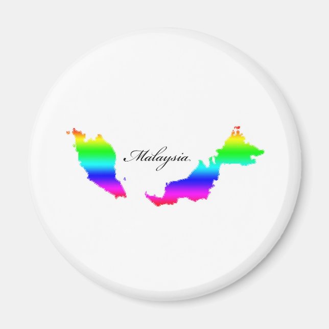 Íman Mapas da Malásia (Frente)