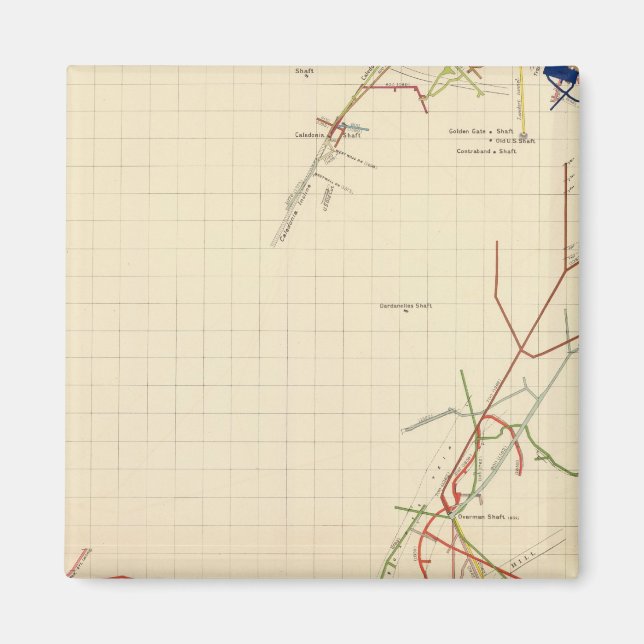 Íman Mapas de minas de comstock Número VII (Frente)