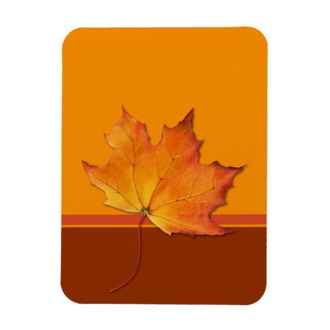 Íman Maple Leaf orange Flexi Magnet (Vertical)
