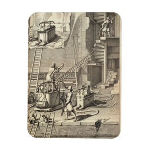 Íman Máquina de combate a incêndios, de um livro sobre 