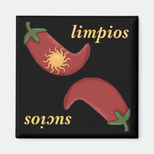 Íman Máquina de lavar louça limpa ou suja do espanhol