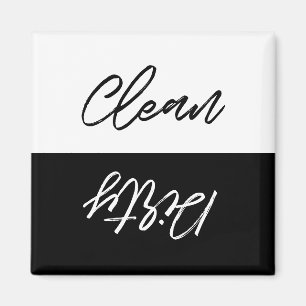 Íman Máquina de lavar louça limpa ou suja moderna