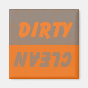 Íman Máquina de lavar louça limpa suja