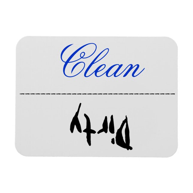 Íman Máquina de lavar louça suja (Horizontal)