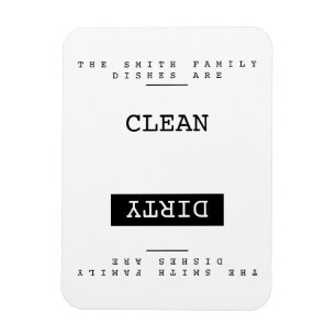 Íman Máquina de lavar louça suja limpa do modelo feit