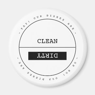 Íman Máquina de lavar louça suja limpa simples feita