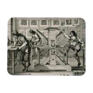 Íman Máquina impressora francesa, 1642 (gravura)