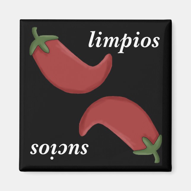 Íman Máquinas de lavar loiça Rojo Cute do Chile (Frente)