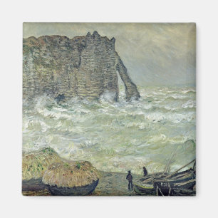 Íman Mar áspero de Claude Monet   em Etretat, 1883