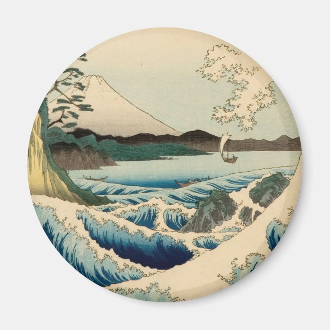 Íman Mar Japonês de Satta Hiroshige Art (Frente)