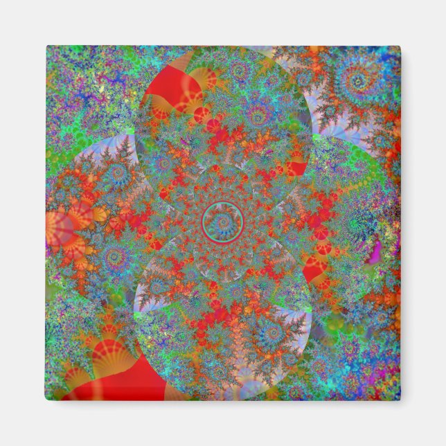 Íman "Mar ... Para o meu jardim" ~ Abstrato Art Impress (Frente)