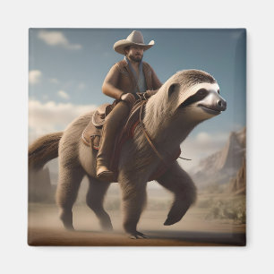 Íman "Maravilhas do Oeste Selvagem: Cowboy Andando um C