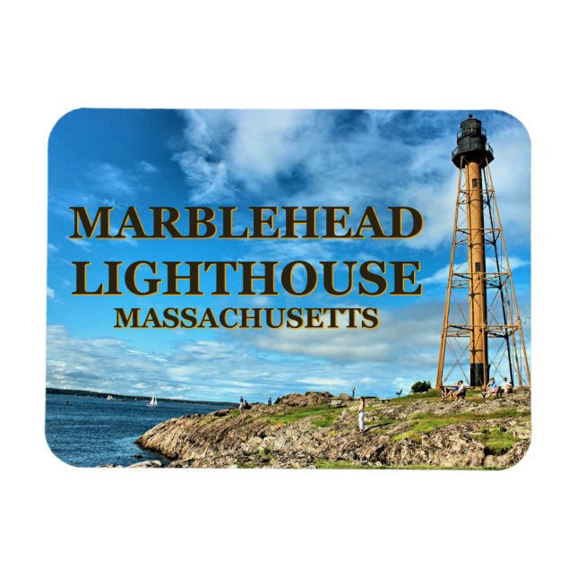 Íman Marblehead Lighthouse, Massachusetts Flexi Magnet (Horizontal)