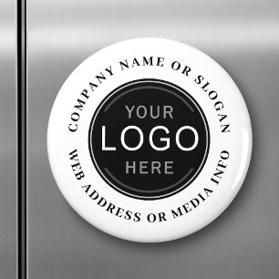 Íman Marca de logotipo da empresa Foto Black Modern