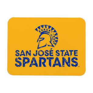 Íman Marca de palavras do logotipo Spartans do estado d