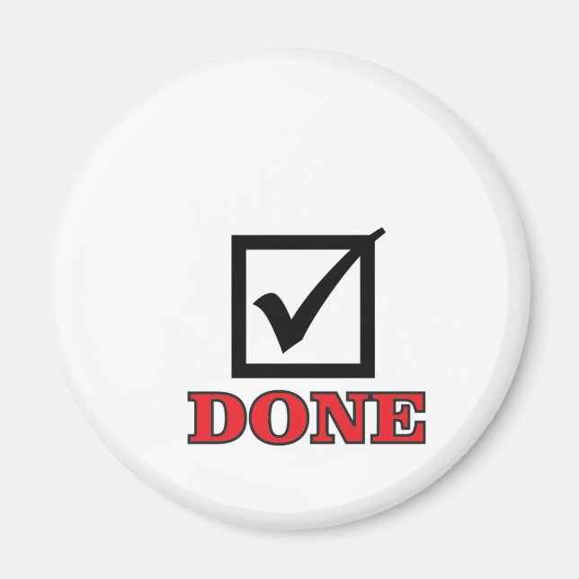 Íman marca de seleção concluída (Frente)