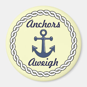 Íman Marcador Aweigh da porta de Stateroom das âncoras