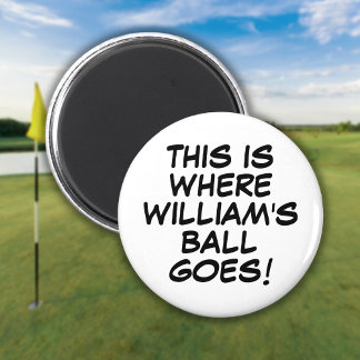 Íman Marcador de Bola de Golfe em Quadrinho Personaliza