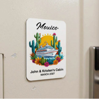 Íman Marcador de Cabine de Navio de Cruzeiro México