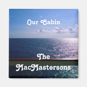 Íman Marcador de Porta de Stateroom Azul Oceânico