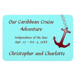 Íman Marcador de Porta de Stateroom de Âncora Vermelha